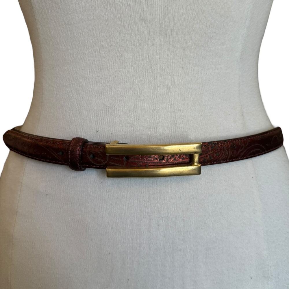 Vintage Paisley WCM New York Duochrome Belt